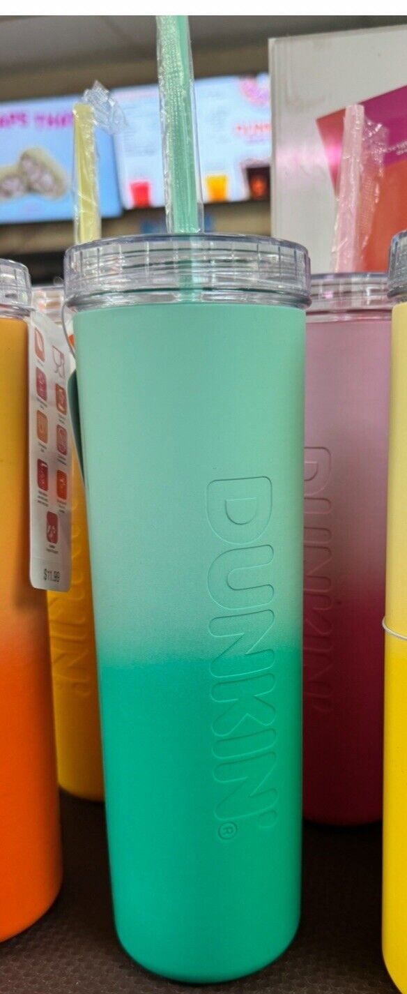 Dunkin’ Spring/Summer 2024 Collection - Green Ombré Silicone Tumbler/Sipper