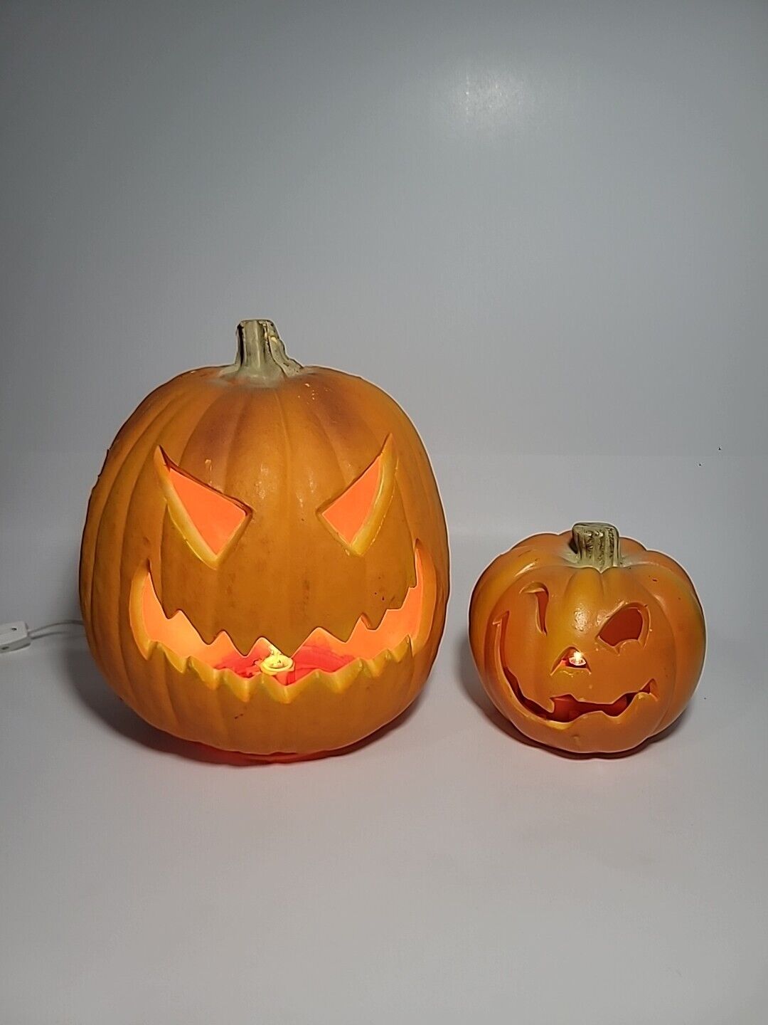 vintage 1993 trendmasters Pumpkin Jack O Lantern 10x8” Halloween Foam Blow Mold