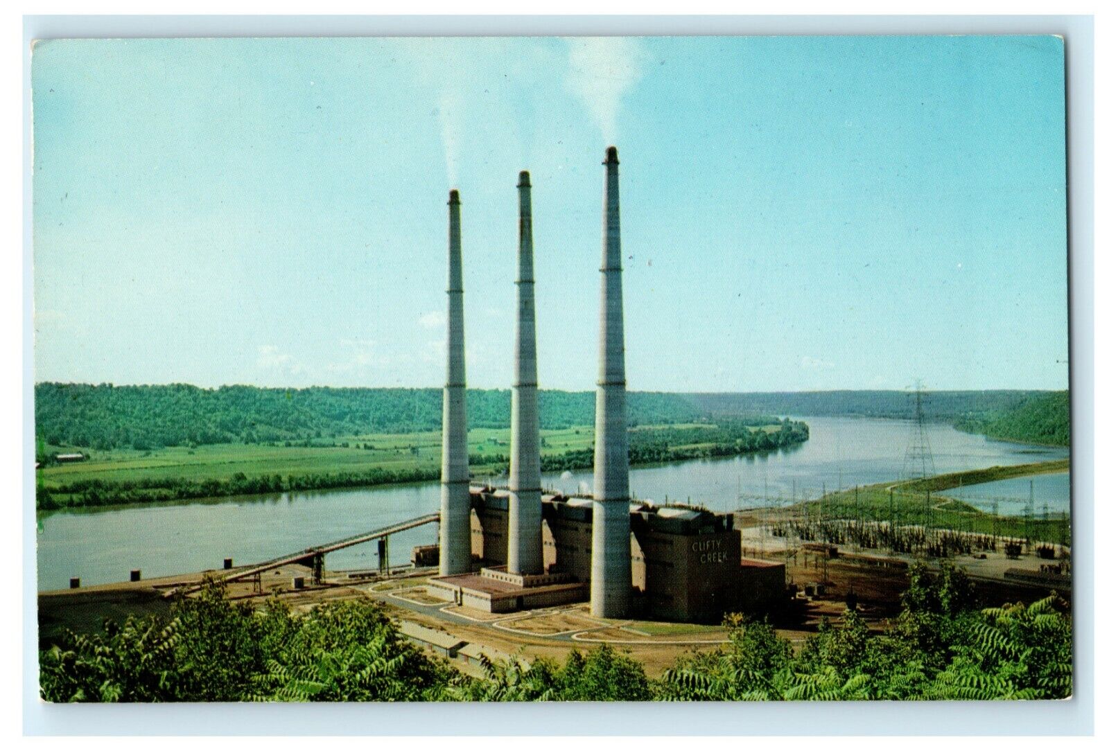 c1960\'s Clifty Creek Plant Madison Indiana IN Unposted Vintage Postcard