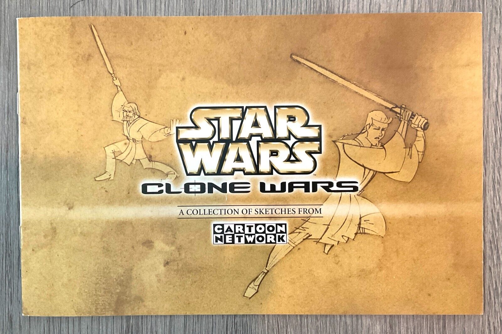 Star Wars CLONE WARS 2003 SDCC Exclusive Cartoon Network Sketch Book - RARE