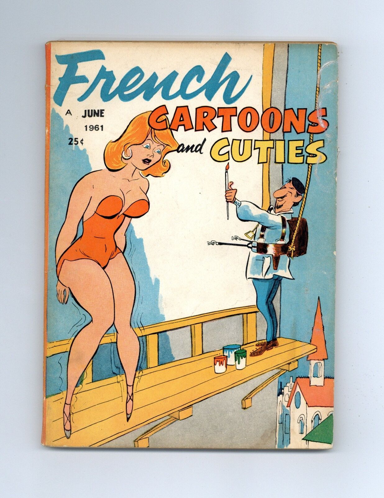 French Cartoons and Cuties Magazine #24 VG 1961