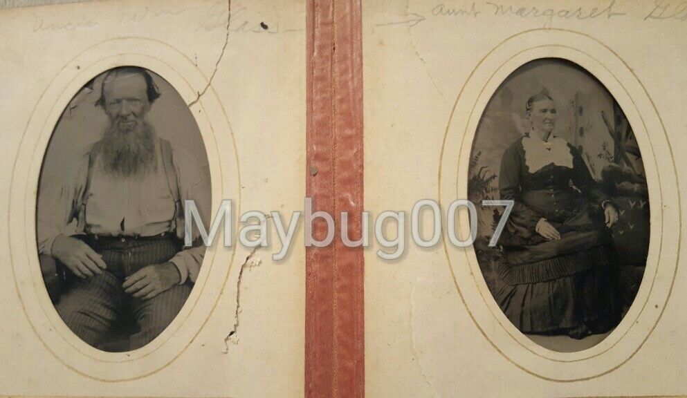 2 Tintype Photographs Identified William Margaret Glass Fayetteville, AR History