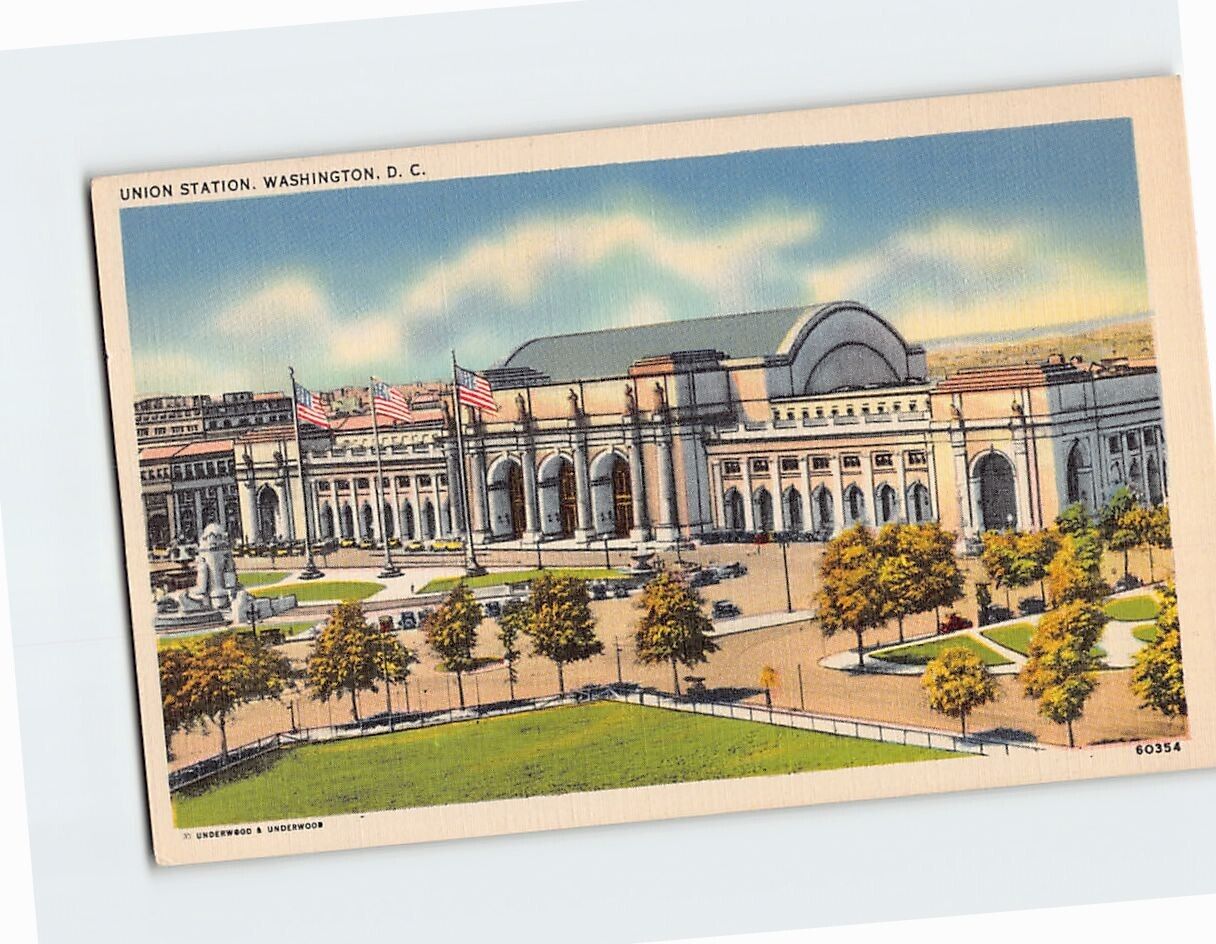Postcard Union Station Washington DC USA