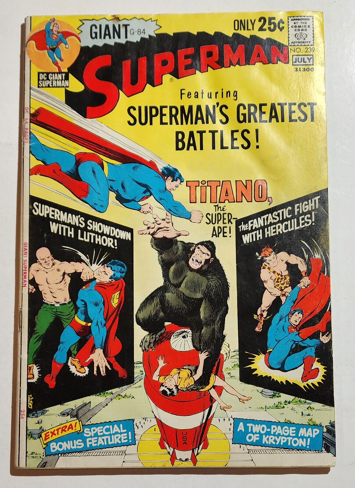 SUPERMAN #239 GIANT G84 1971, I combine shipping