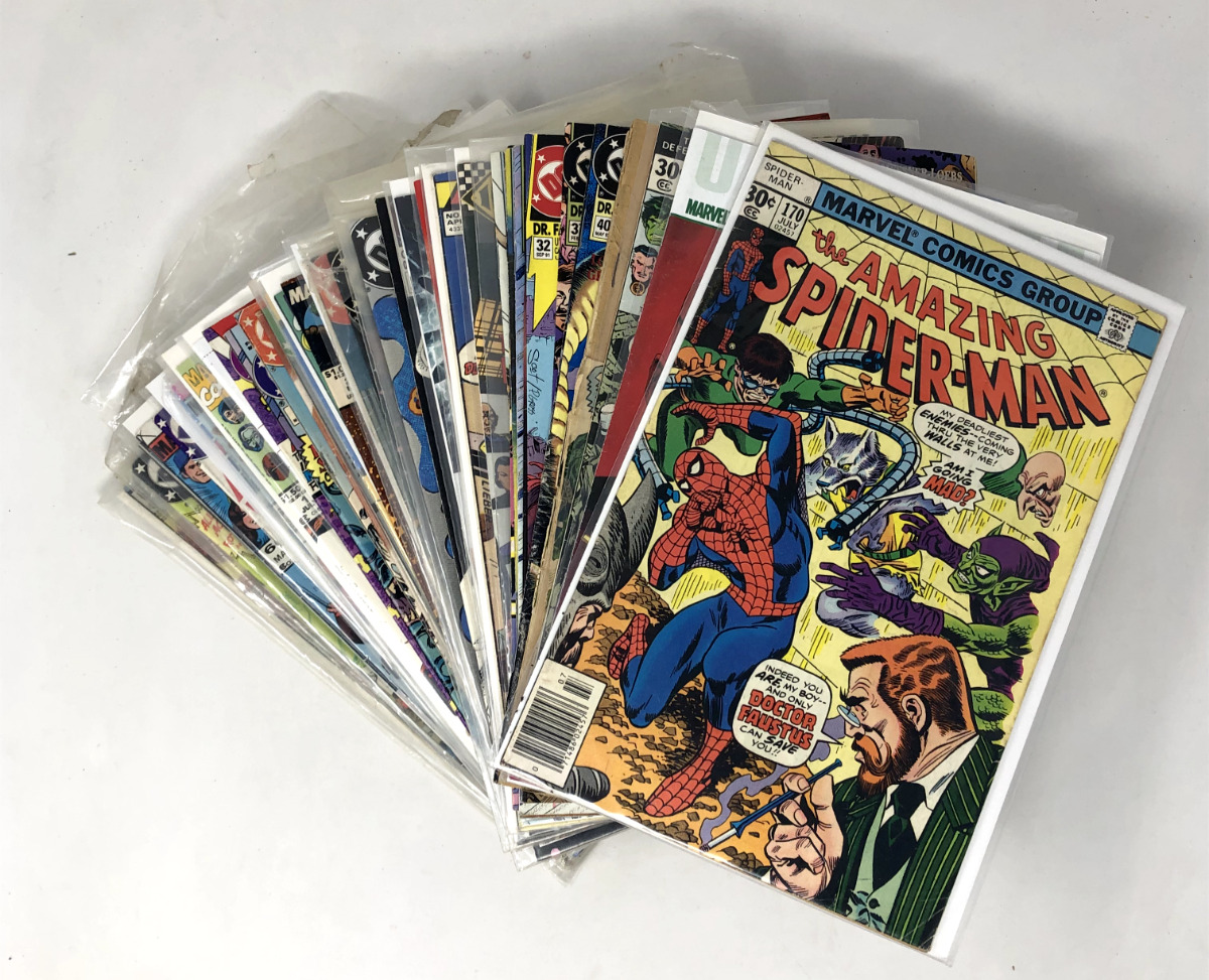 Lot Of 45+ Different Comic Books, Spiderman, Doom, Doctor Strange, Captain Atom