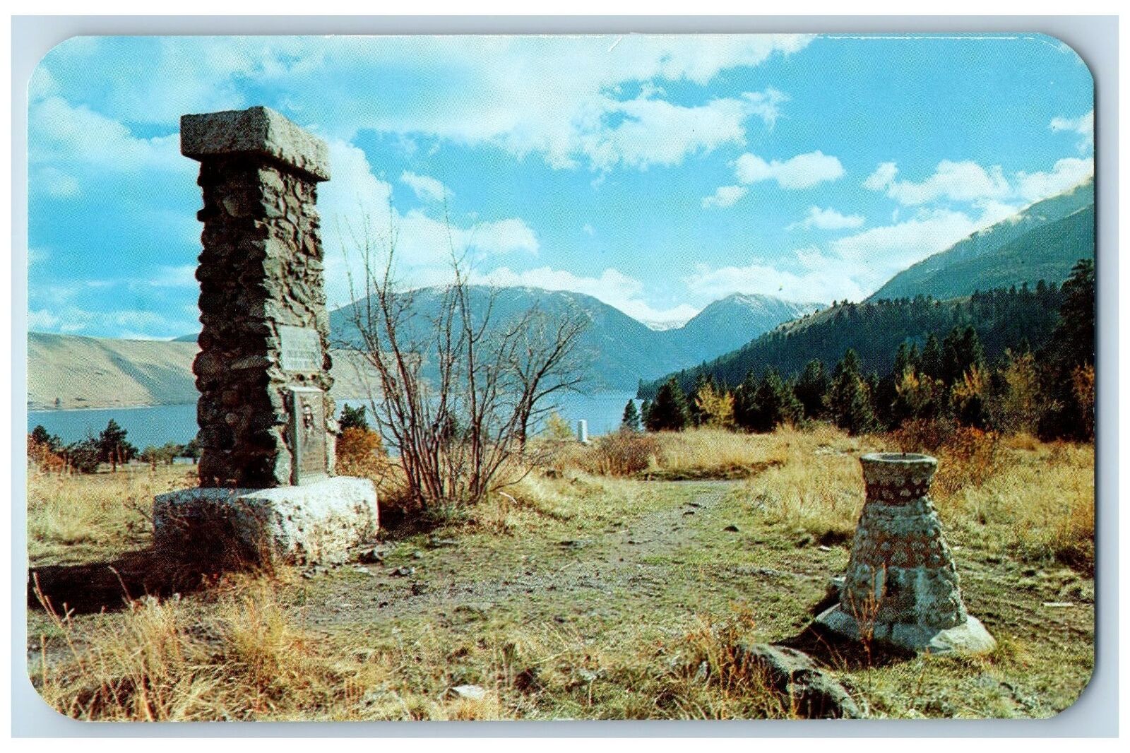 Joseph Oregon OR Postcard Burial Place Of Old Chief Joseph c1960's Vintage