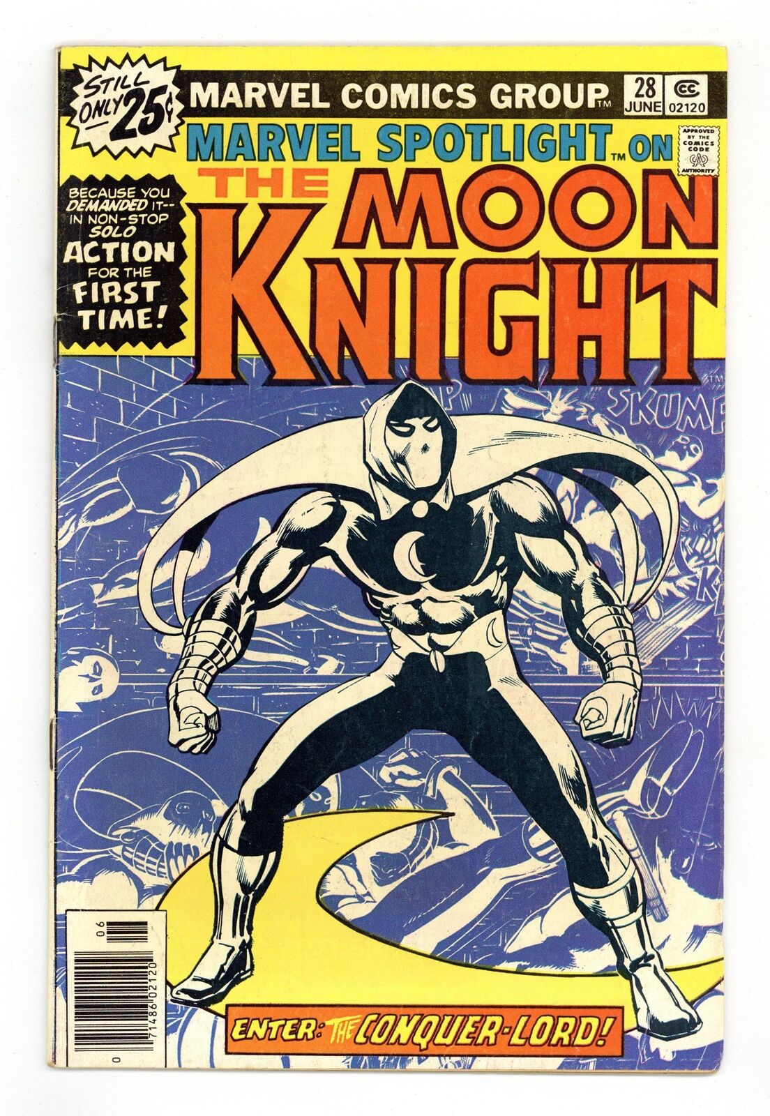 Marvel Spotlight #28 VG 4.0 1976 1st solo Moon Knight app.
