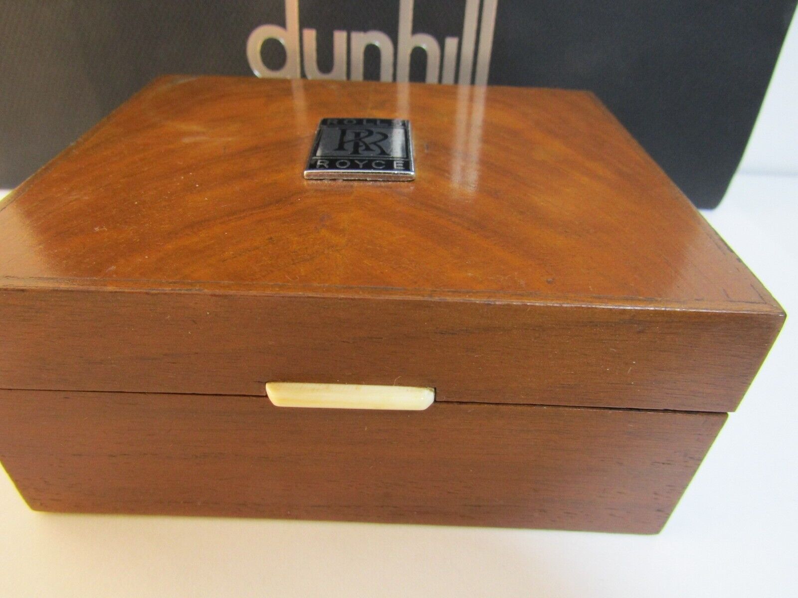 Dunhill Rolls Royce Wooden Cigarette Box