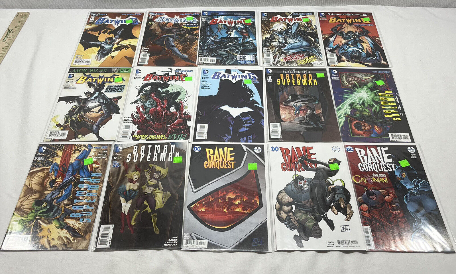 Lot Of 15 - Batwing, Bane Conquest, Batman Superman DC Comics Comic Books