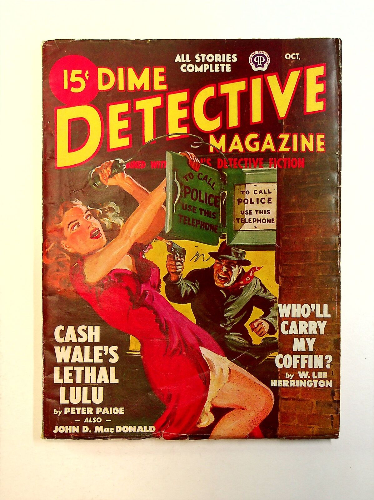 Dime Detective Magazine Pulp Oct 1948 Vol. 58 #2 VG