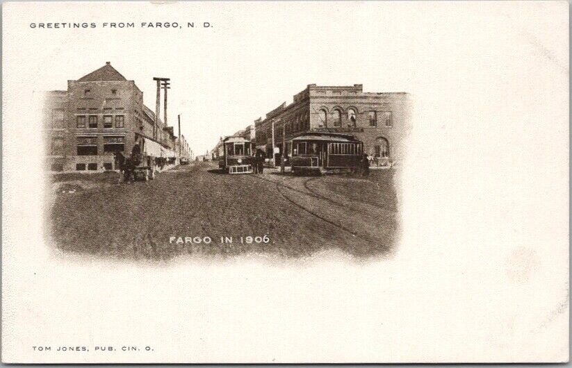 c1900s FARGO North Dakota Postcard \