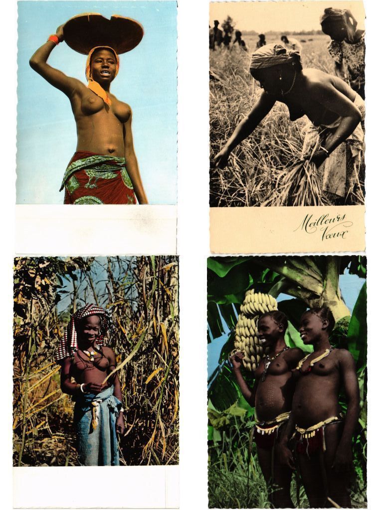 AFRICA ETHNIC NUDE TYPES 10 Vintage Africa Postcards (L4476)
