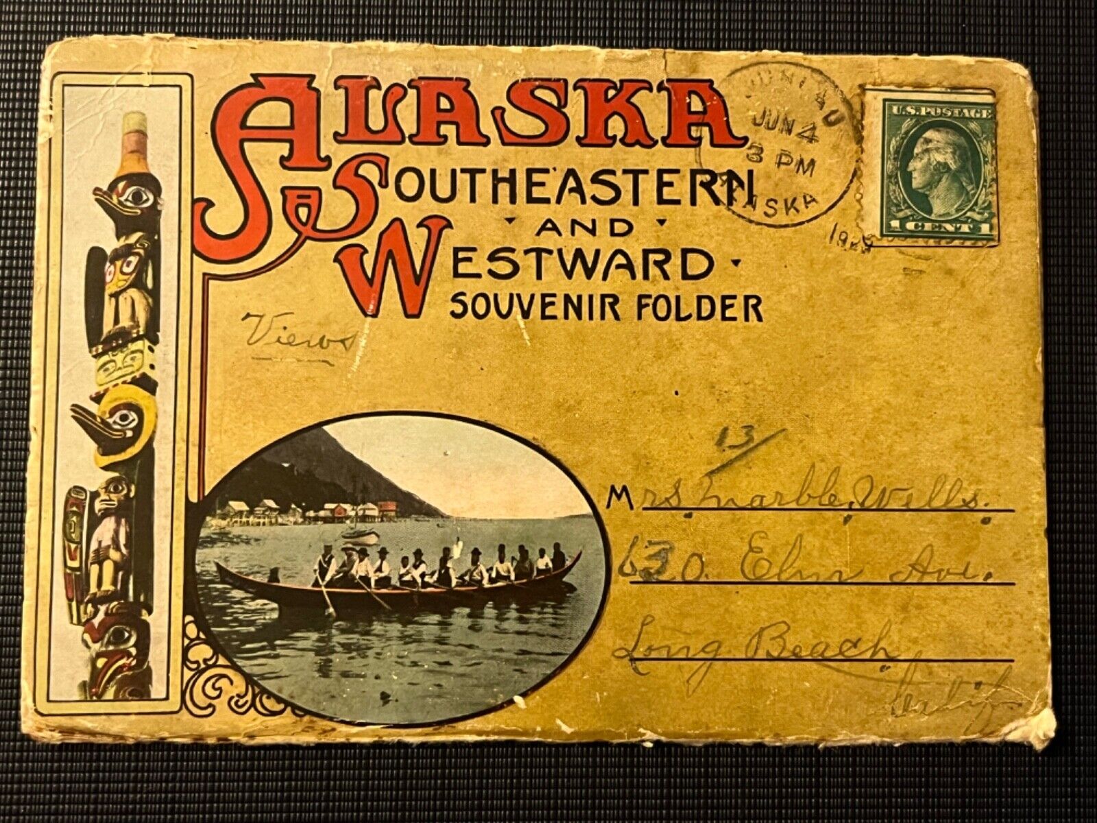 ALASKA SOUTHEASTERN AND WESTWARD SOUVENIR FOLDER 1923