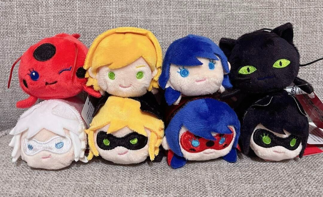 Miraculous Tales of Ladybug & Cat Noir Otedama Plush Toy Complete Set of 8