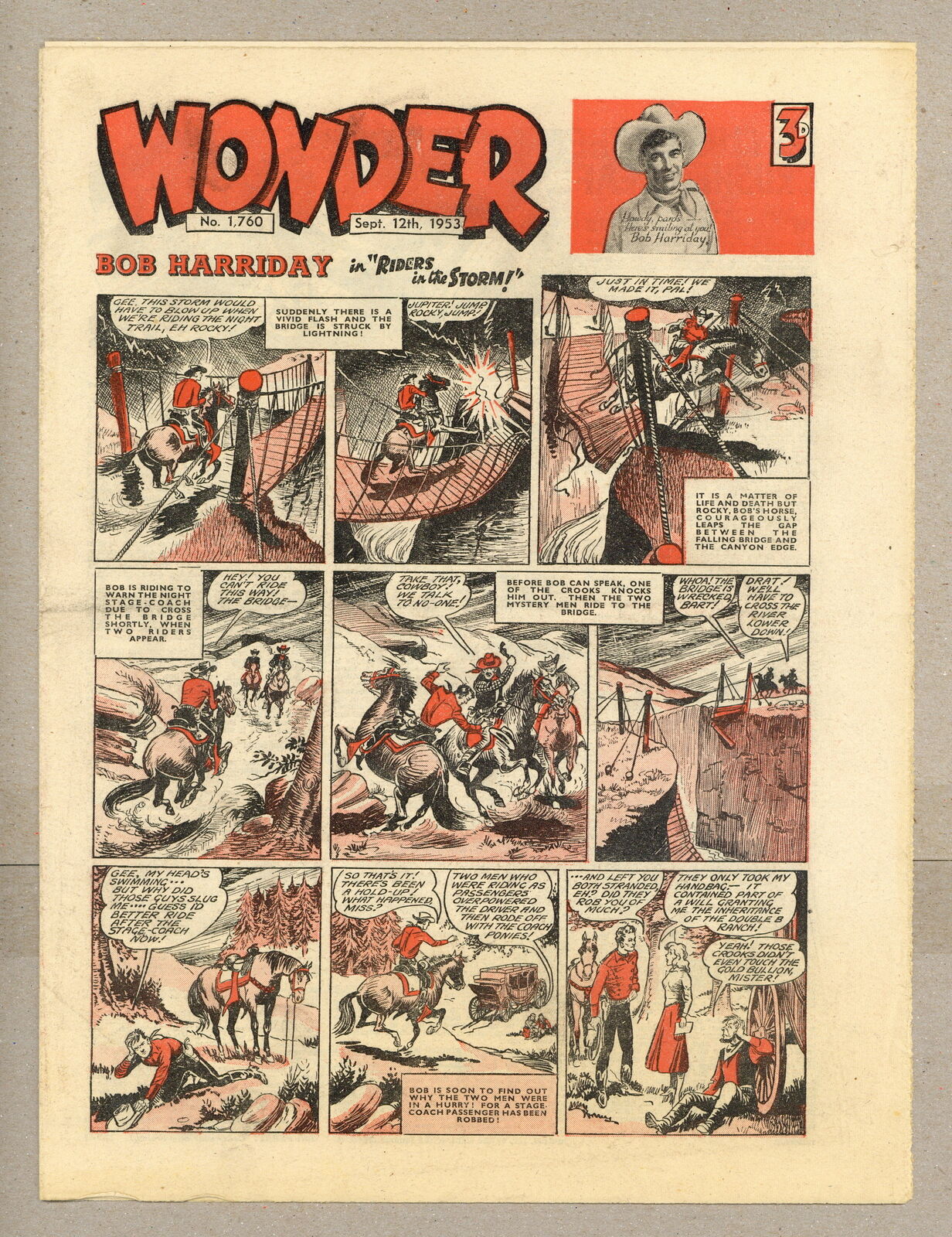 Wonder UK #1760 FN 6.0 1953