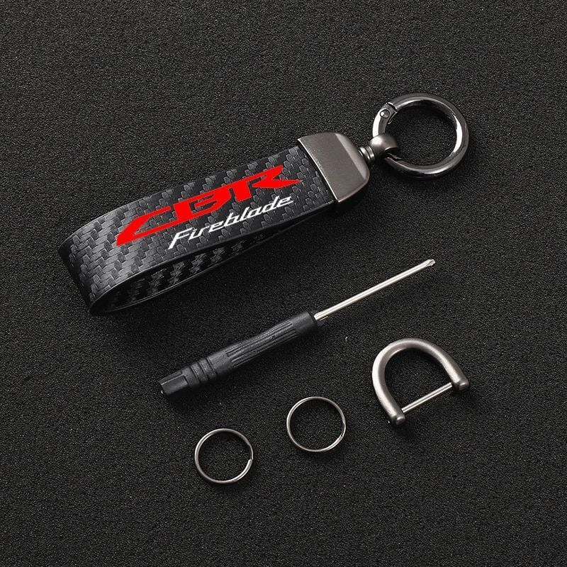 Carbon Motorcycle Key Ring Keychain For Honda CBR600RR CBR1000RR REPSOL HRC CBR