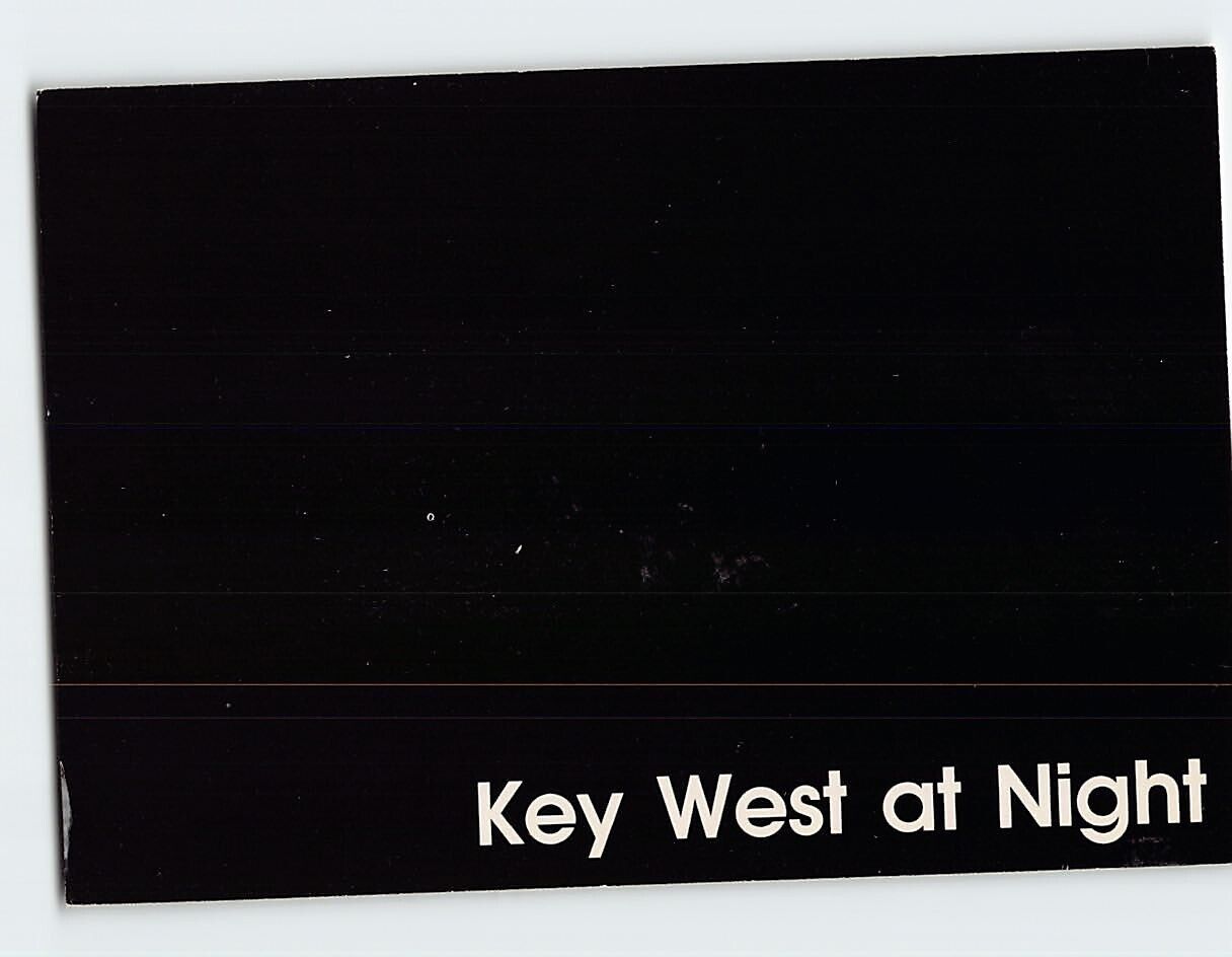 Postcard Key West at Night, Key West, Florida
