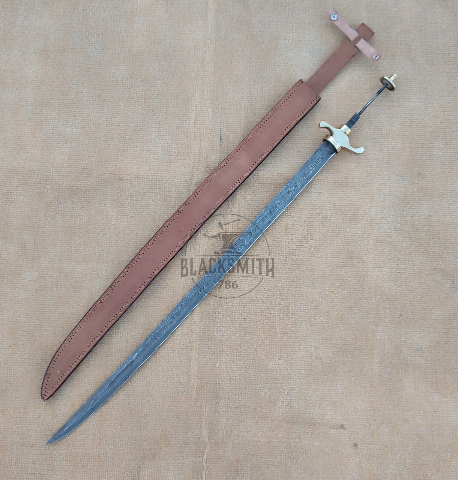 Damascus Steel Sword Blank Blade 36
