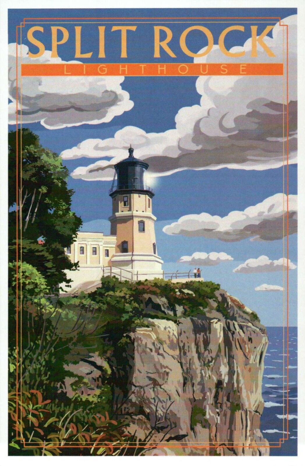 Split Rock Lighthouse Minnesota, North Shore Lake Superior MN -- Modern Postcard