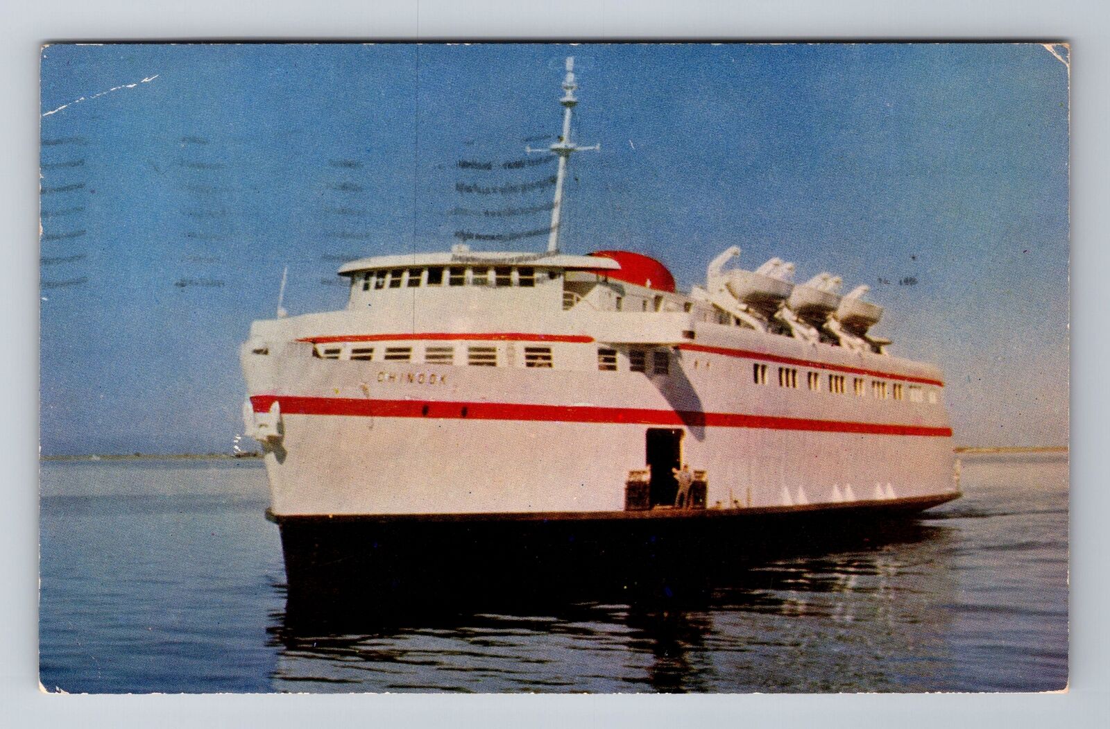 Victoria- British Columbia, MV Chinook Ferry, Antique, Vintage c1952 Postcard