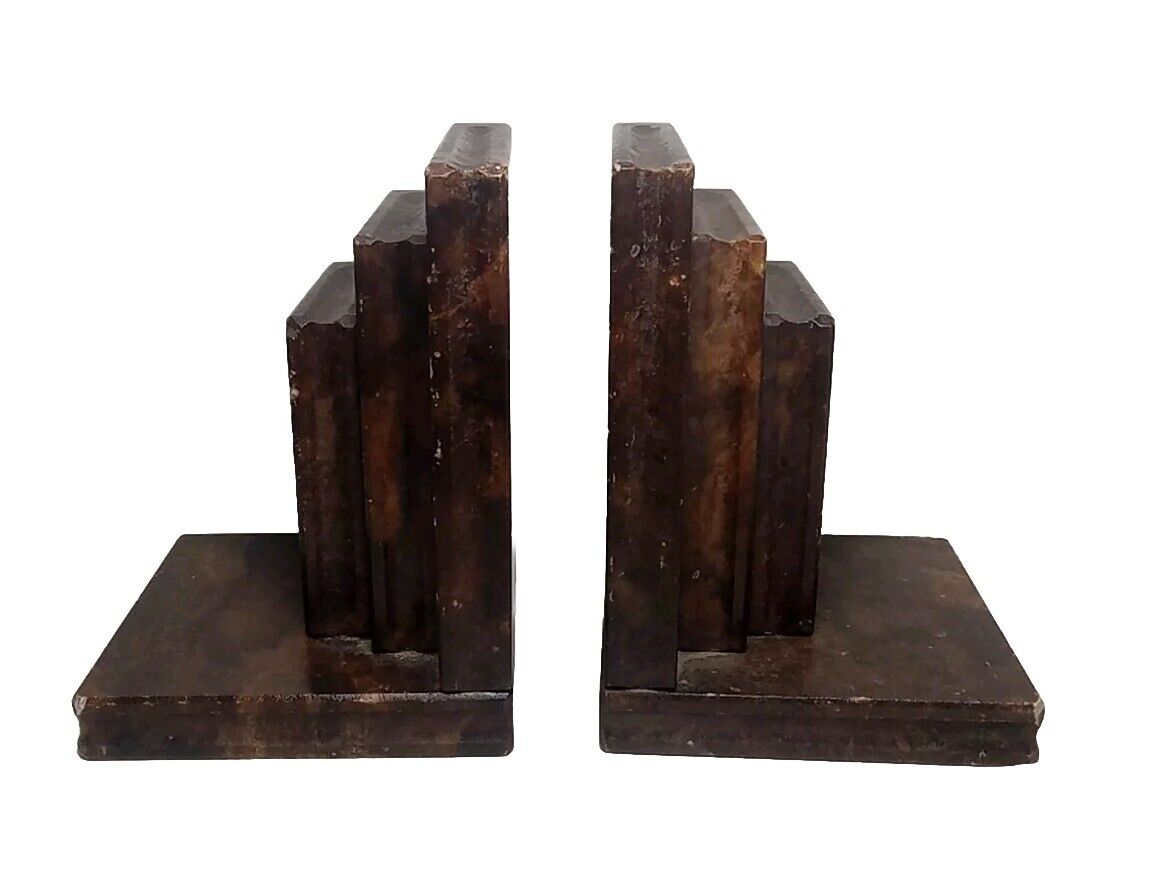 Vintage  Alabaster Marble Bookends,Made in Italy',