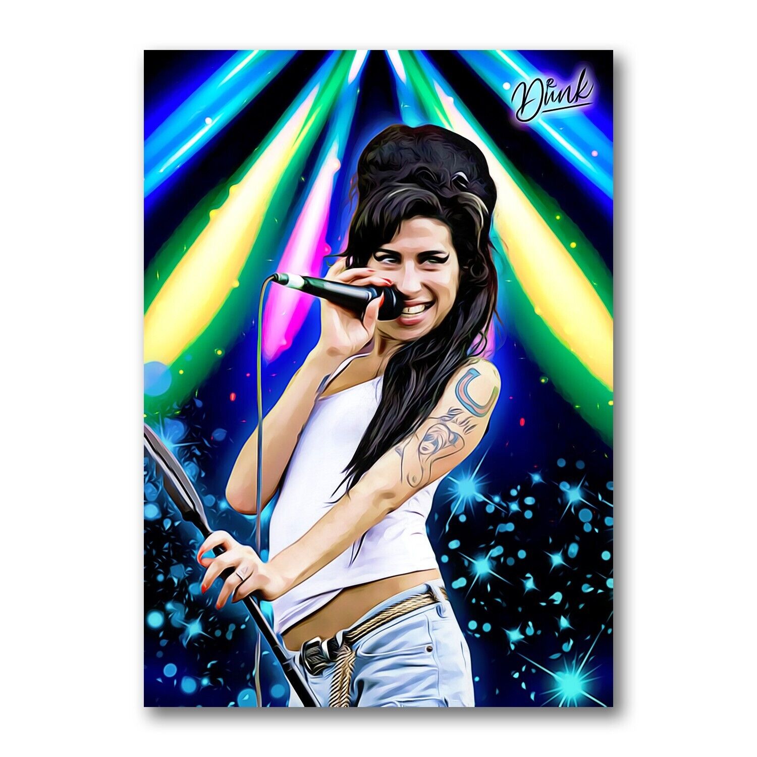 Amy Winehouse VIP Headliner Sketch Card Limited 16/20 Dr. Dunk Signed
