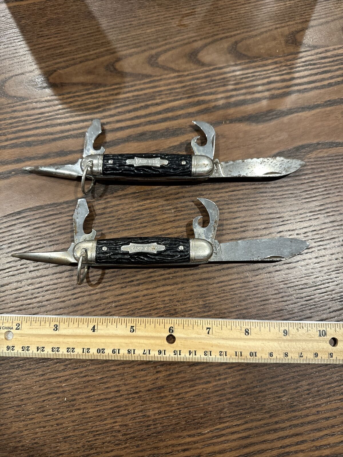 Lot 2 Imperial USA Kamp-King 4 Blade Multi Tool Pocket Knife A