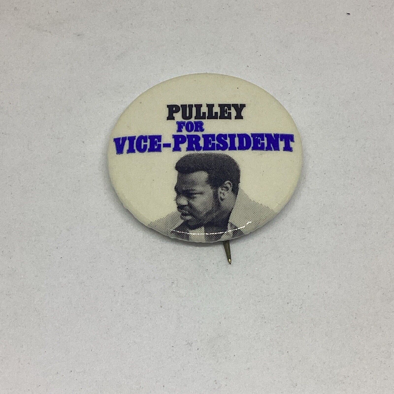 1972 Progressive Party Andrew Pulley For Vice-President Campaign Pin