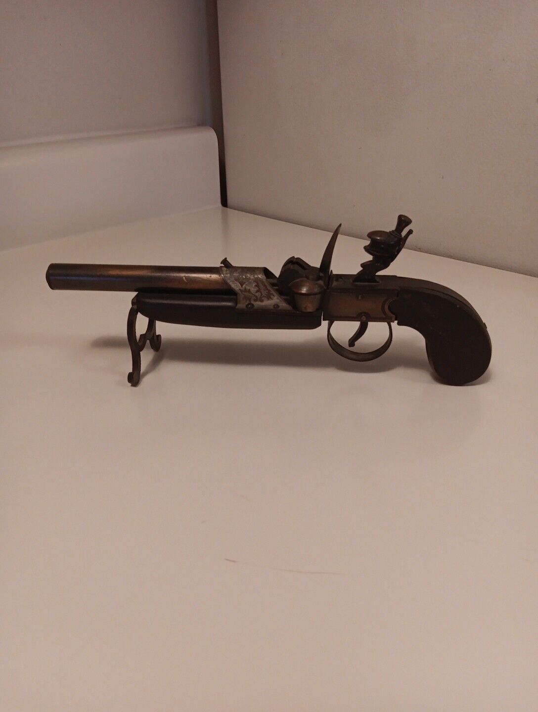Vintage 1950s Pistol Gun Table Lighter 10 Inch Long | Swank ?| RARE |
