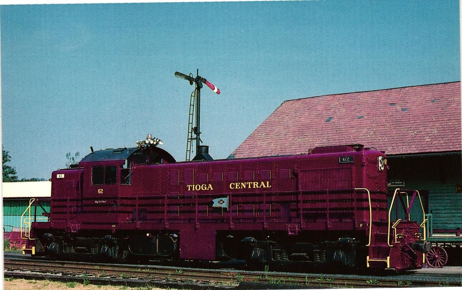 Vintage Postcard- Tioga Central Railroad Number 62, NY.