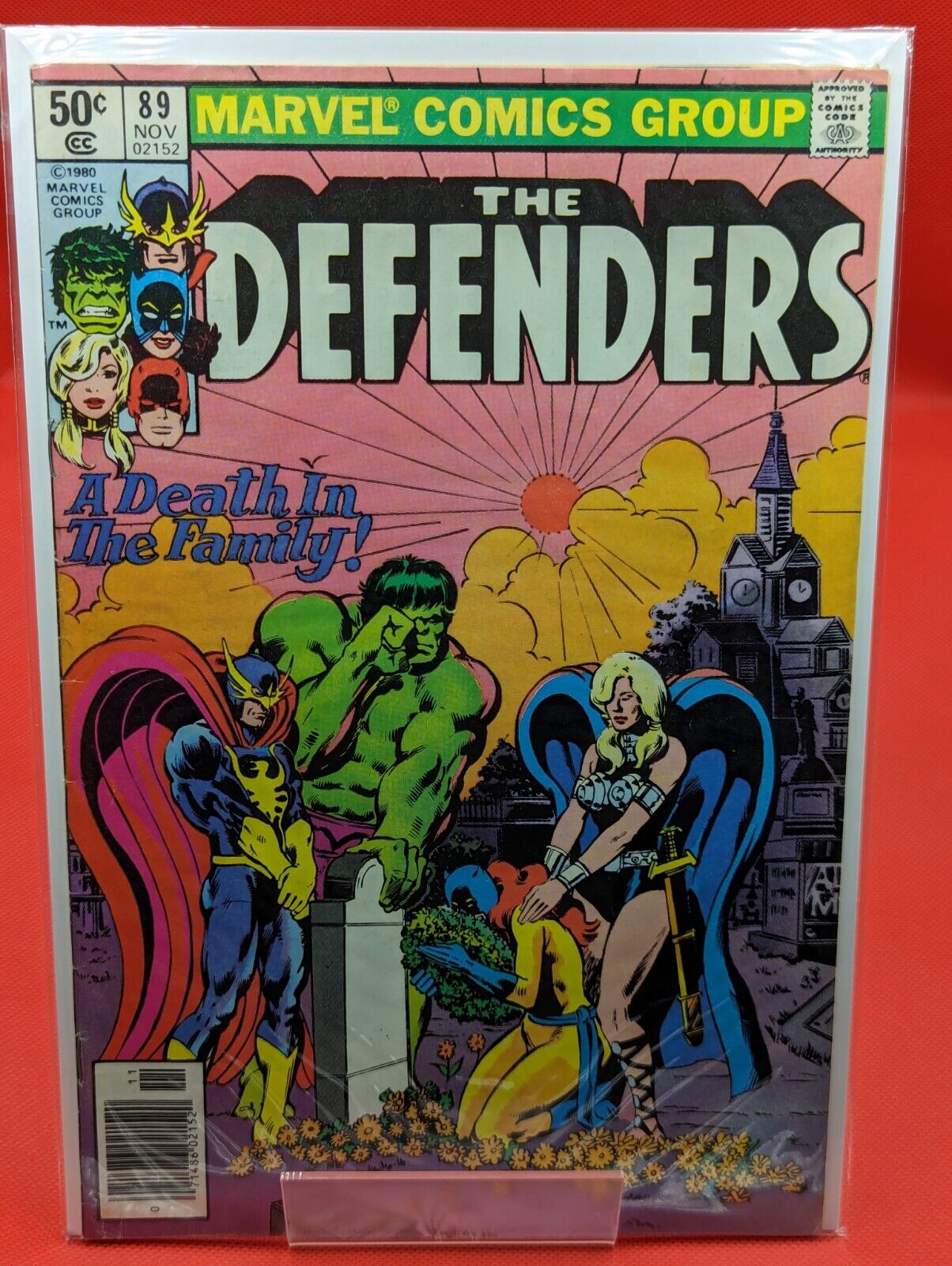 Defenders #89 (1980) 7.5 VF- 🔑 Origin Of Hellcat Patsy Walker Newsstand