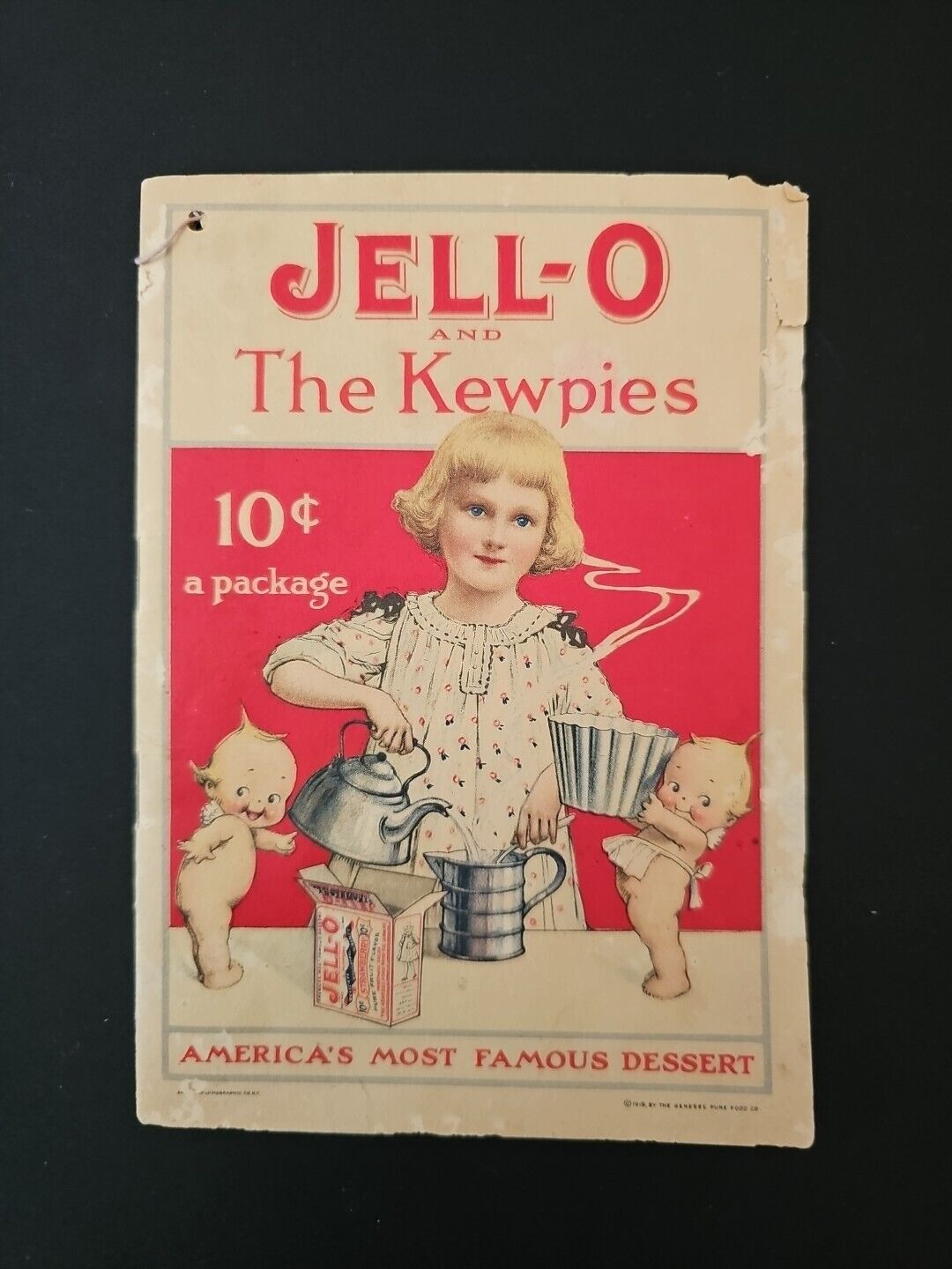 Antique 1915 JELL-O and The Kewpies Desert Booklet Original Rose O\'Neal Artwork