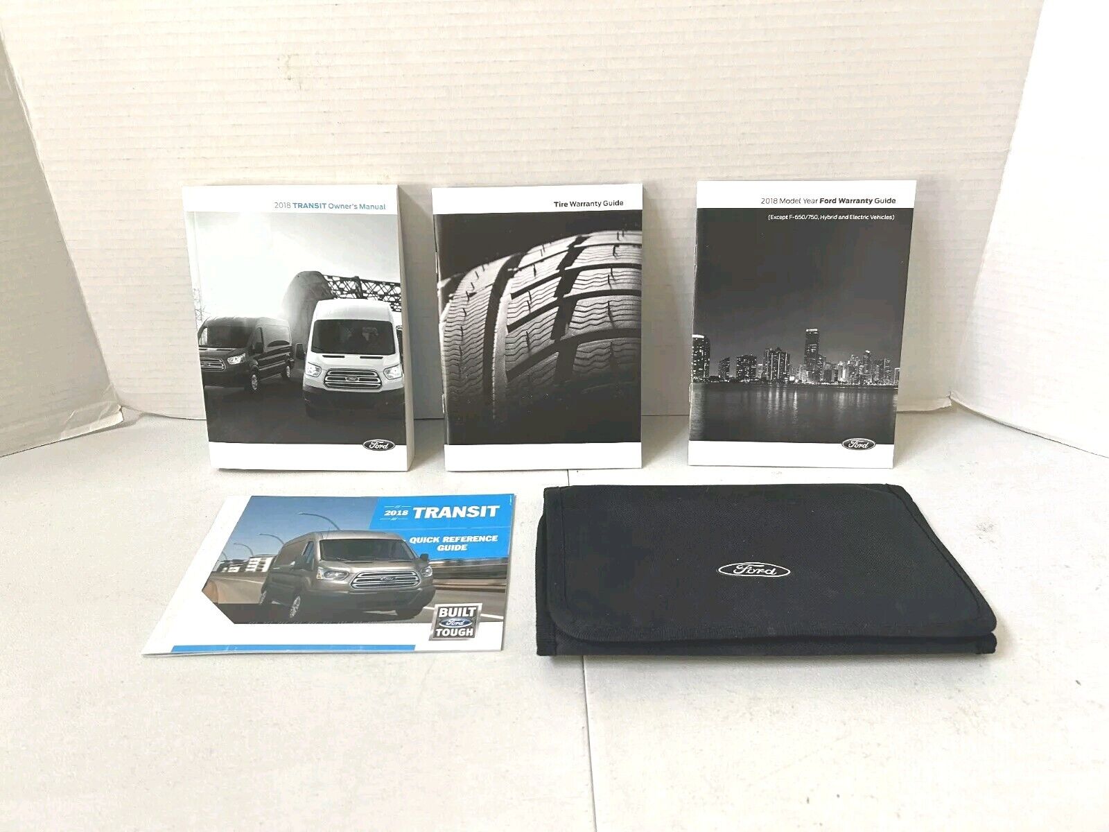 2018 FORD TRANSIT OWNERS MANUAL GUIDE BOOK SET WITH CASE OEM  