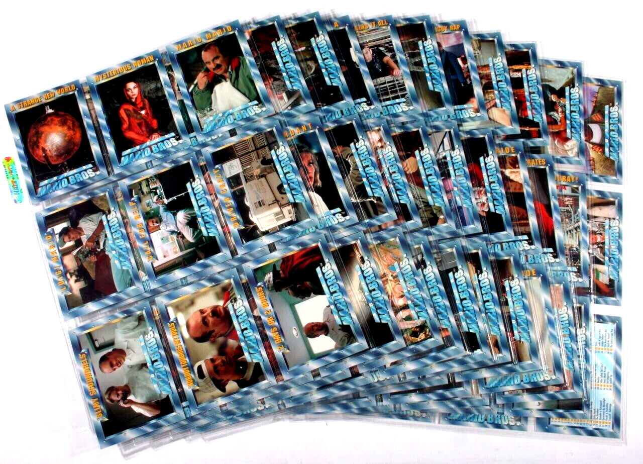 VINTAGE 1993 SKYBOX SUPER MARIO BROS. COMPLETE SET OF 100/100 CARDS +MORE MINT