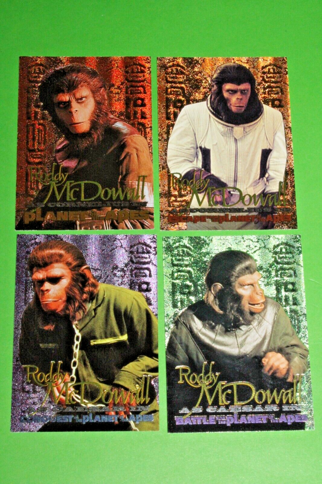 1999 Planet of the Apes Archives Roddy Revealed INSERT 4 Card Set R1 - R4