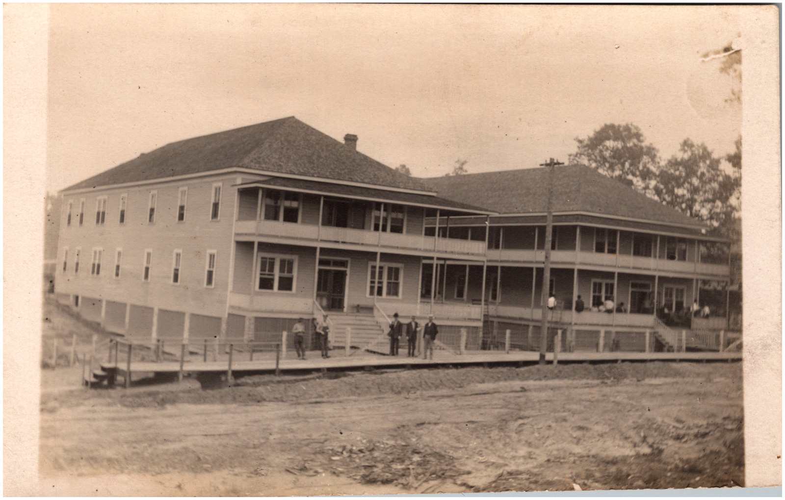 Tremont Lumber Co. Hotel Rochelle Louisiana Company Town 1910s RPPC Postcard