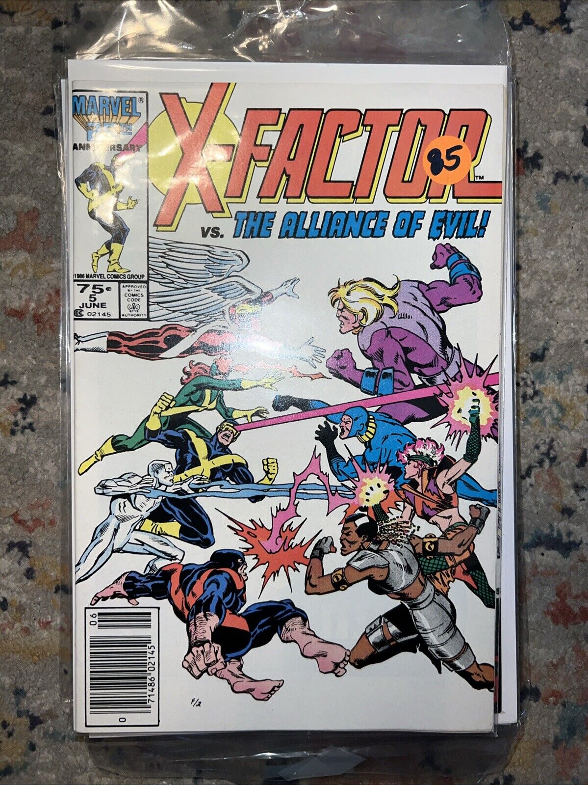 X-Factor #5 (Marvel 1986) High Grade 1st Cameo Appr of Apocalypse, Combined Ship