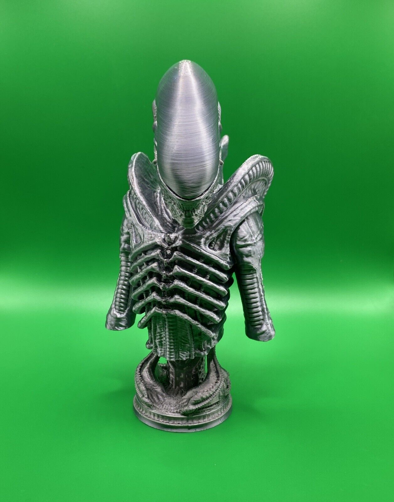 Xenomorph Figure 3D Printed Paintable Plastic FIlament 7 Inches Tall