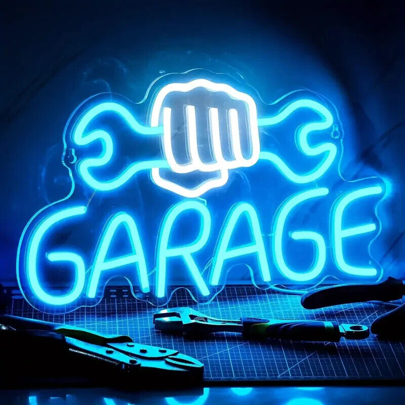 1pc GARAGE Neon Sign Light, With Adjustable Brightness, Letter Garage Lights