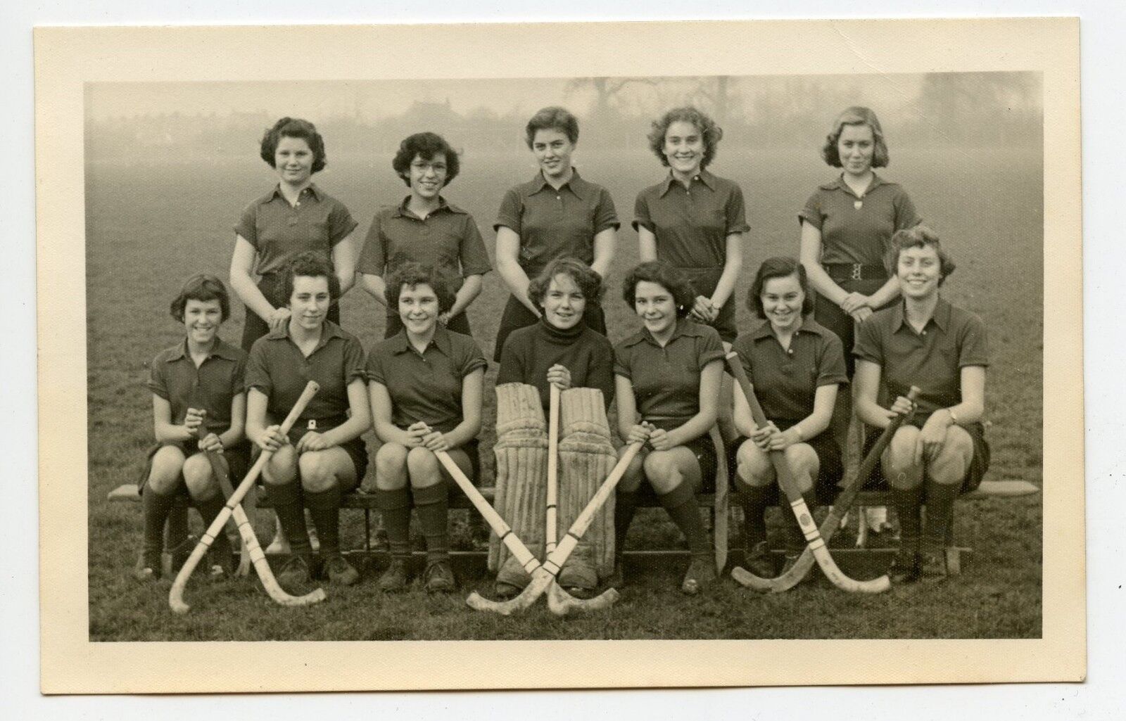 Mellow Lane ( Hewens College ) Girls  Hockey Team Hayes London UK Photo 1954