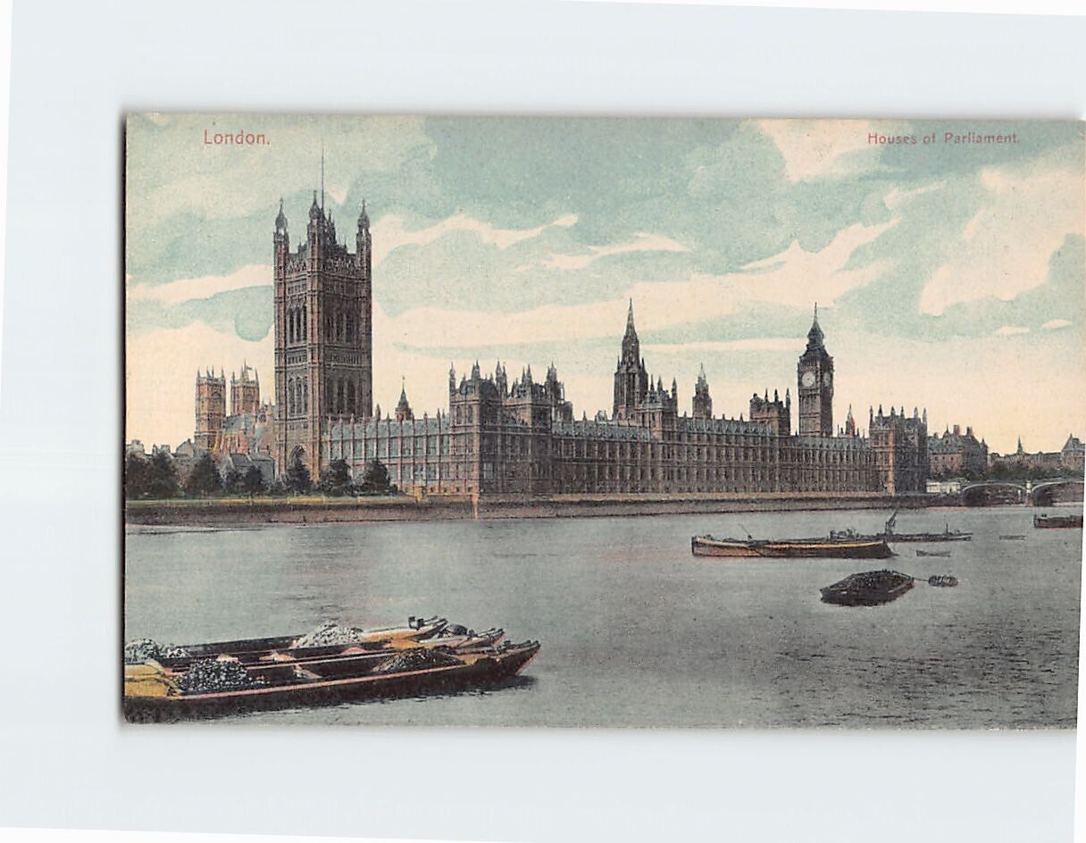 Postcard House of Parliament London England