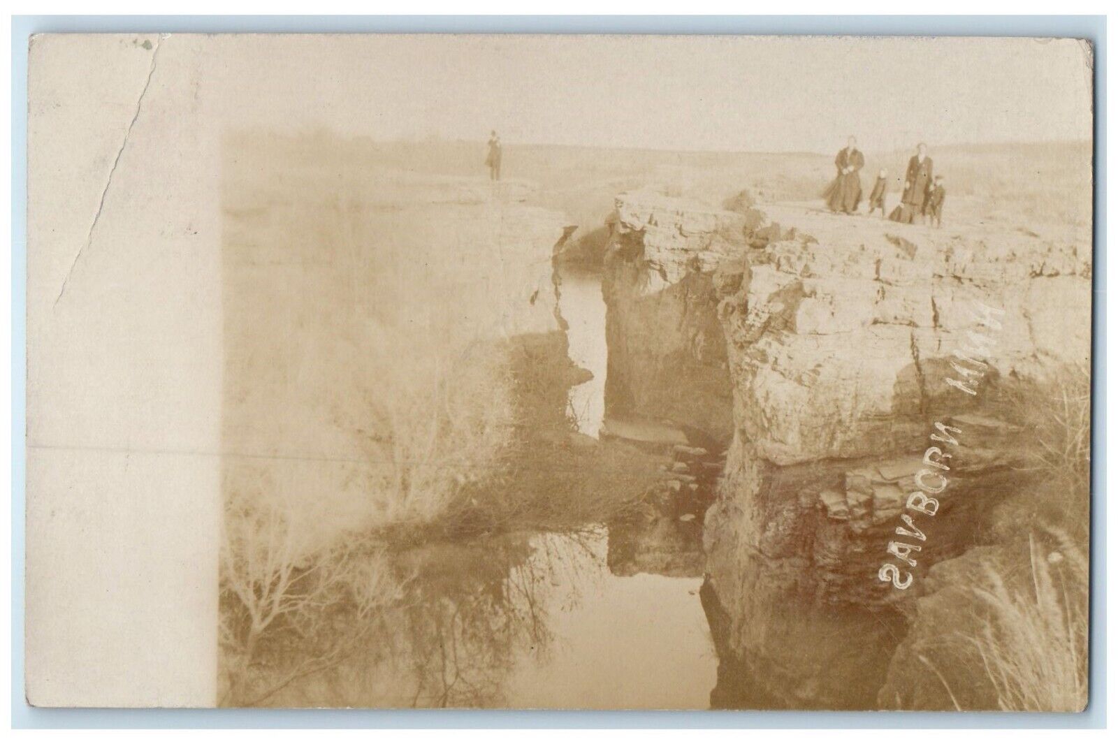 c1910\'s View Of Cliffs Sanborn Minnesota MN RPPC Photo Unposted Antique Postcard