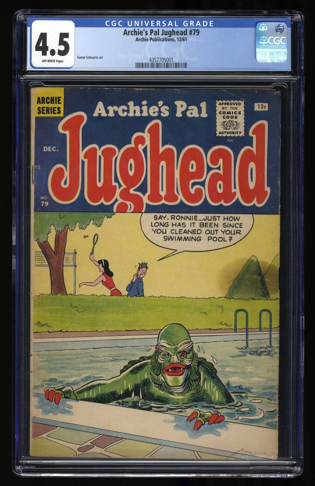 Archie\'s Pal Jughead #79 CGC VG+ 4.5 Off White Creature from the Black Lagoon