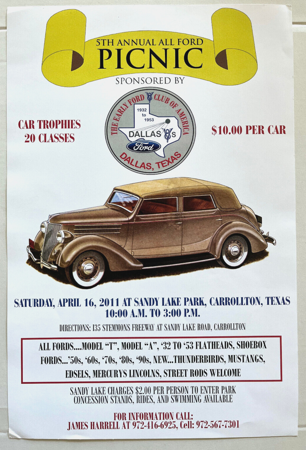 ALL FORD PICNIC 5th Annual POSTER - 12\