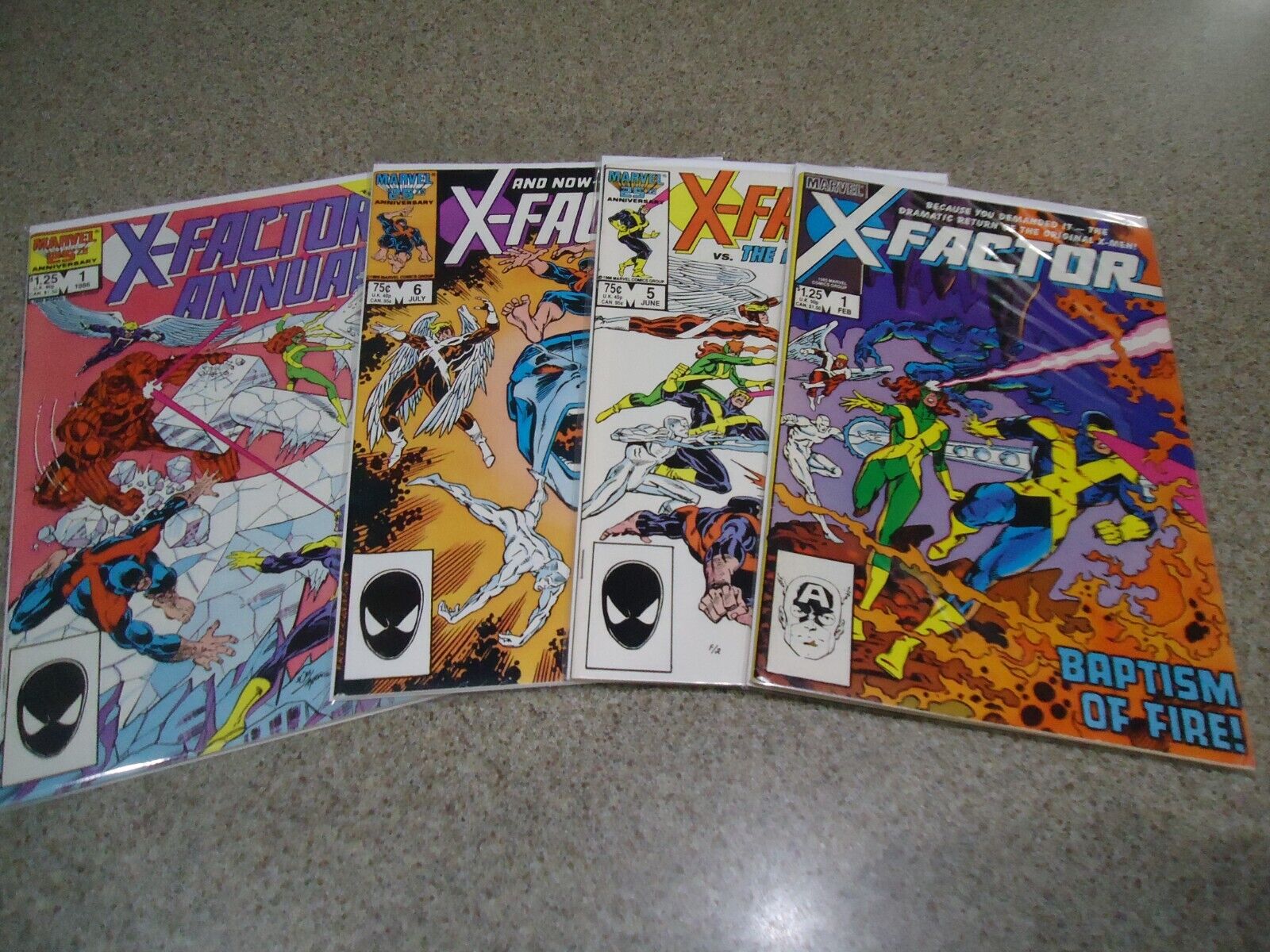 X-FACTOR 1, 5, 6 FIRST APOCALYPSE AND ANNUAL 1