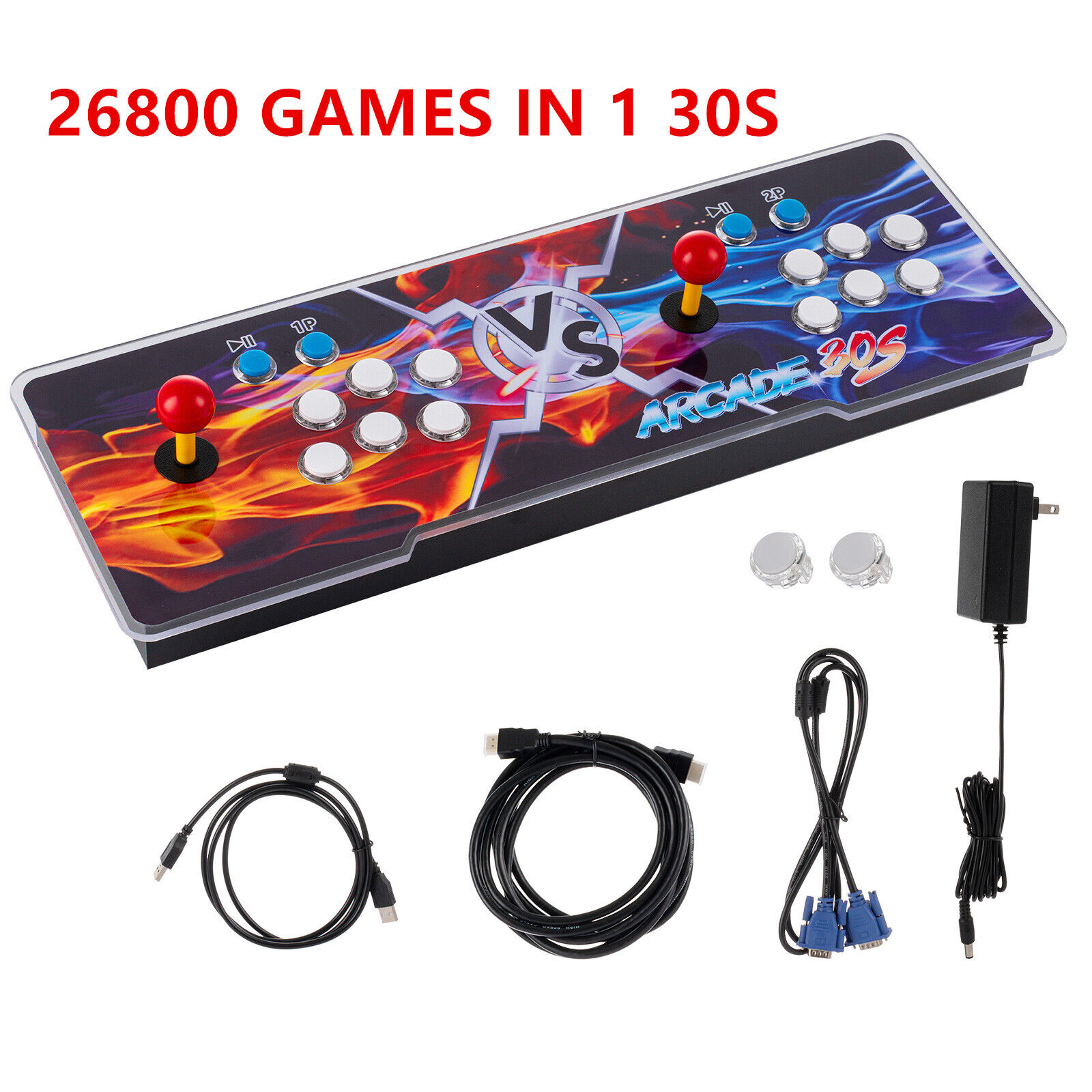 26800 in 1 Pandora Box 30S 3D+2D Retro Video Games Double Stick Arcade Console