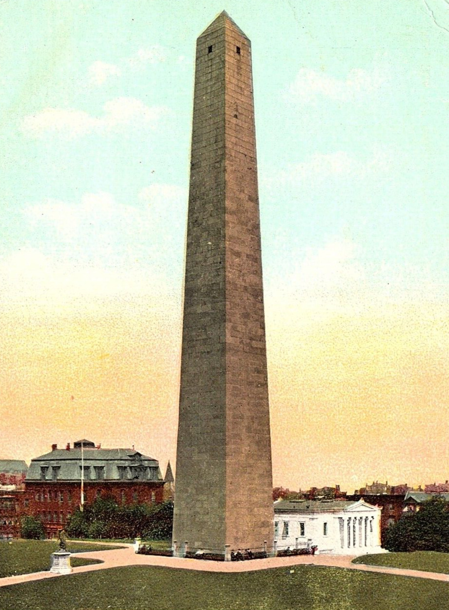 Vintage  Postcard Massachusetts, Bunker Hill Monument, Boston, MA. c1900 Antique