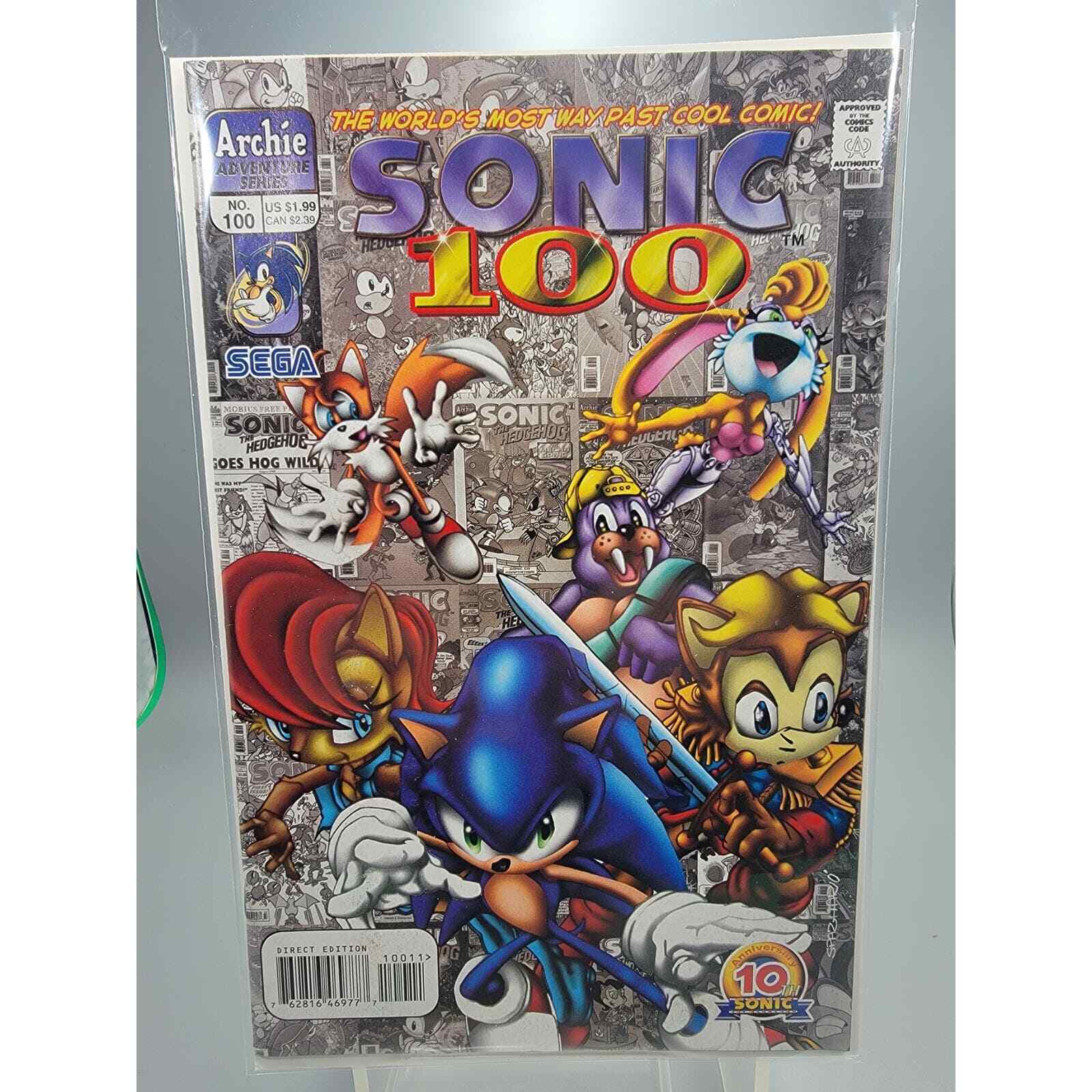 SONIC The HEDGEHOG Comic Book #100 October 2001