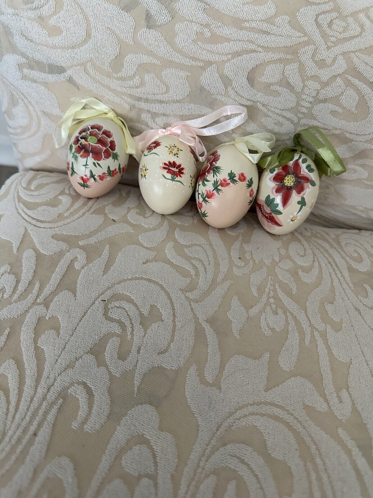 Four Handpainted eggs