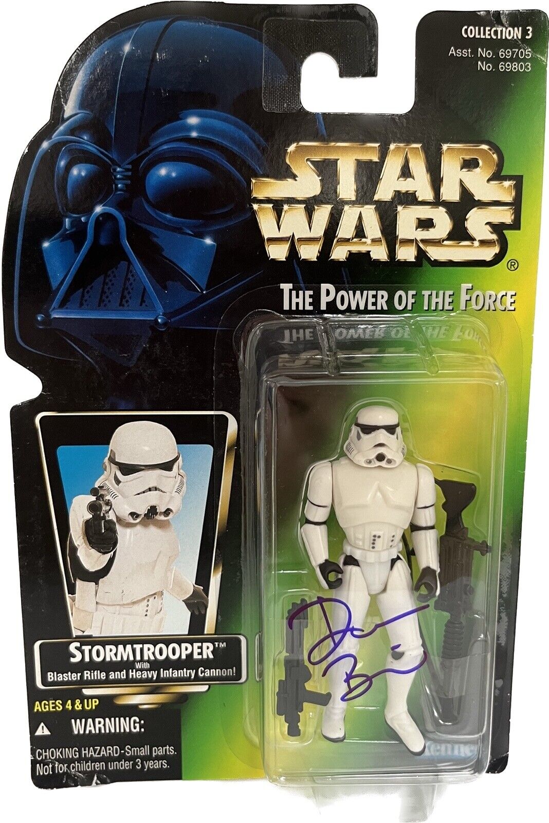 Don Bies Stormtrooper Star Wars ESB Signed POTF Action Figure BAS
